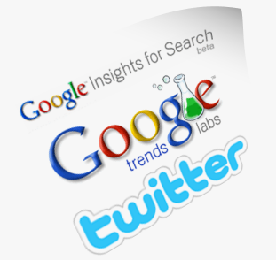 Google Trends, Google Insight for Search and Twitter Search